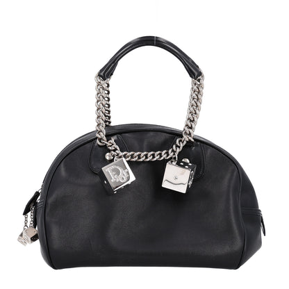 Christian Dior Calfskin Gambler Dice Bowler Black 1 of 9