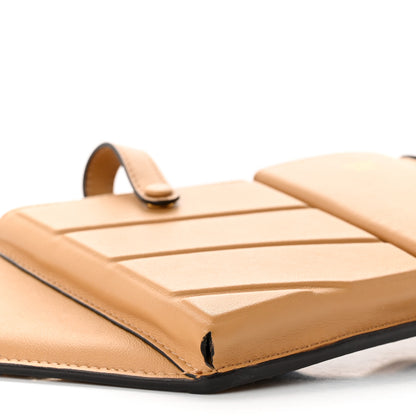 Fendi Vitello Grace Matte 3 Pocket Belt Pouch Miele Scuro 8 of 9