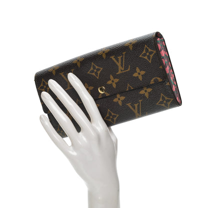 Louis Vuitton Monogram Leopard Sarah Wallet Rouge Fauviste 2 of 7