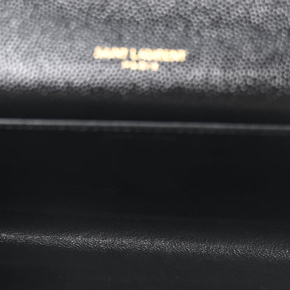 Saint Laurent Grain De Poudre Uptown Chain Wallet Black 6 of 11