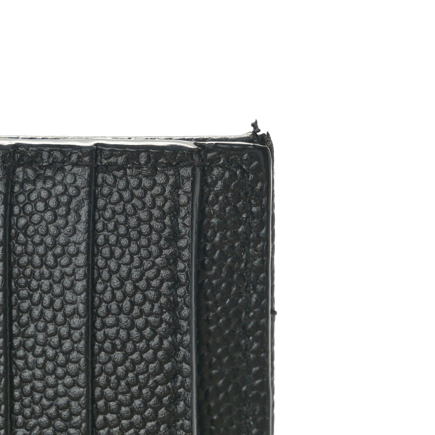 Grain De Poudre Matelasse Chevron Monogram Zipped Card Case Black