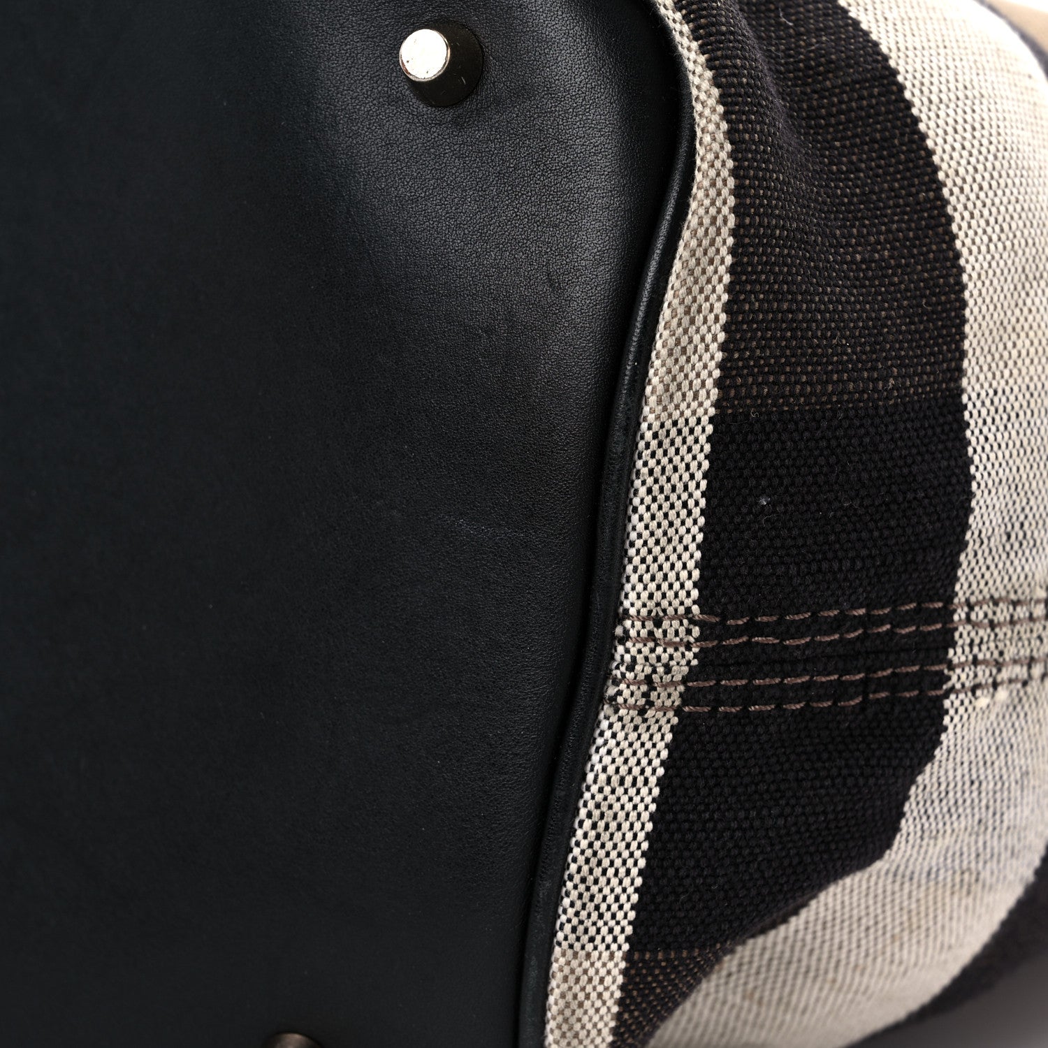 Burberry Canvas Mega Check Medium Ashby Hobo Black 15 of 24