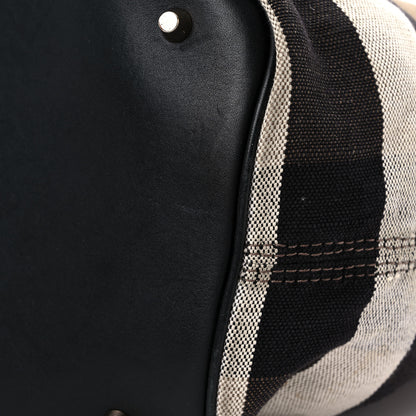 Burberry Canvas Mega Check Medium Ashby Hobo Black 15 of 24