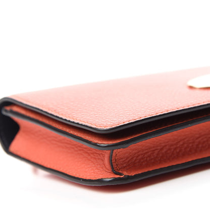 Mulberry Grainy Print Bayswater Clutch Wallet Burnt Orange 6 of 10