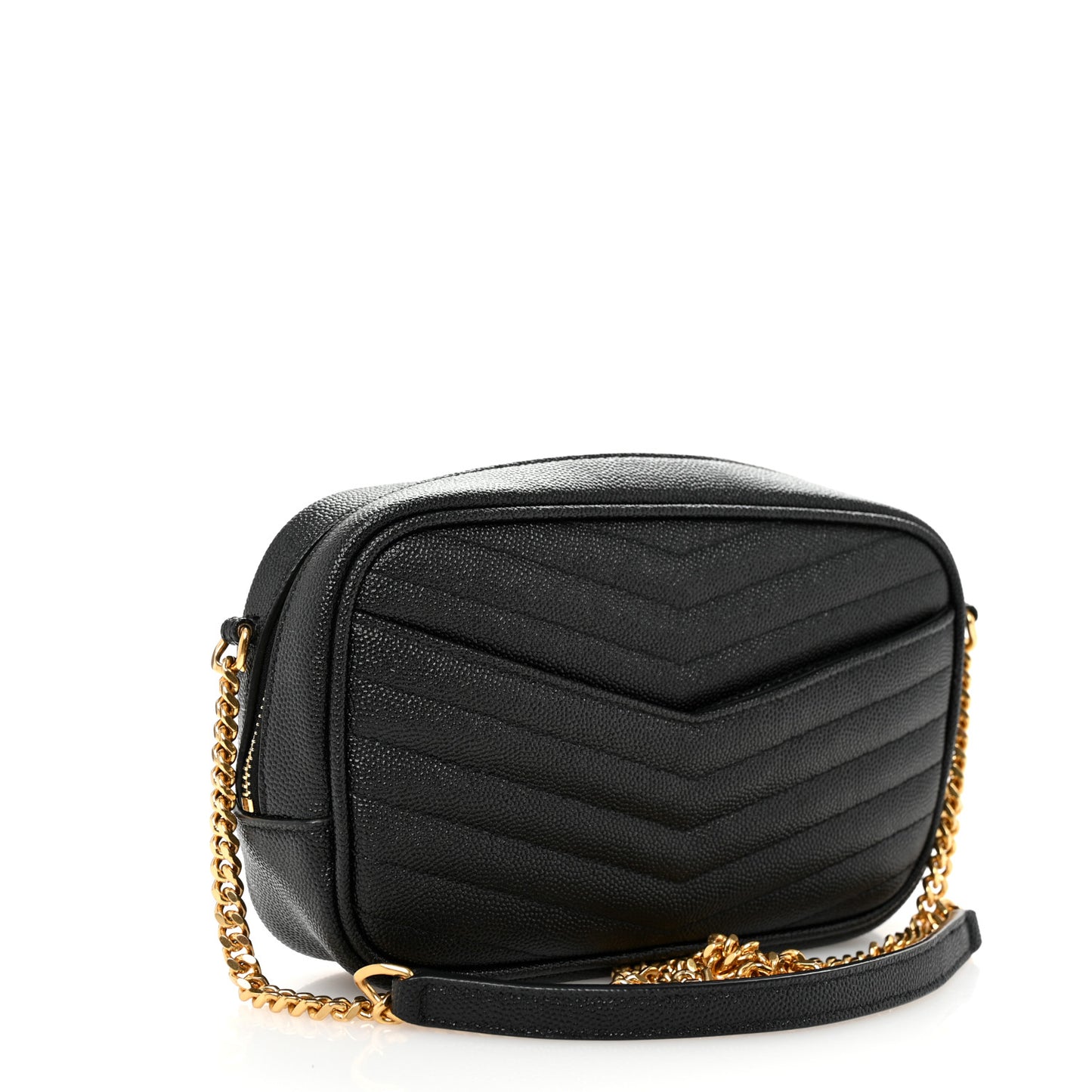 Grain De Poudre Matelasse Monogram Mini Lou Camera Bag Black