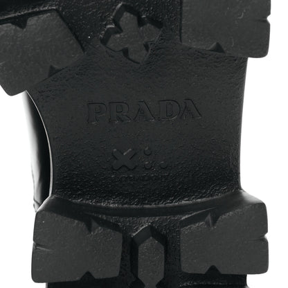 Prada Spazzolato Rois Monolith Chelsea 55mm Ankle Boots 37 Black 6 of 8