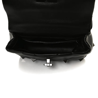 Valentino Garavani Nappa Monochrome Medium Roman Stud Shoulder Bag Black 5 of 10
