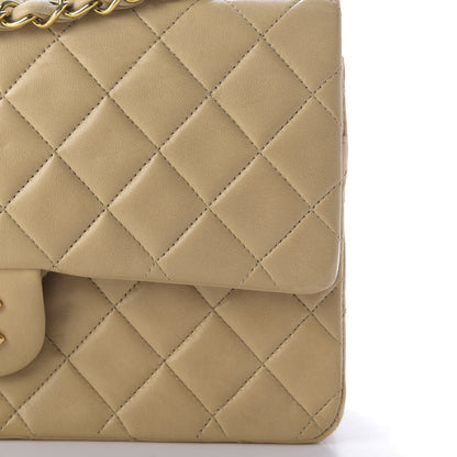 Chanel Lambskin Quilted Medium Double Flap Beige 12 of 12