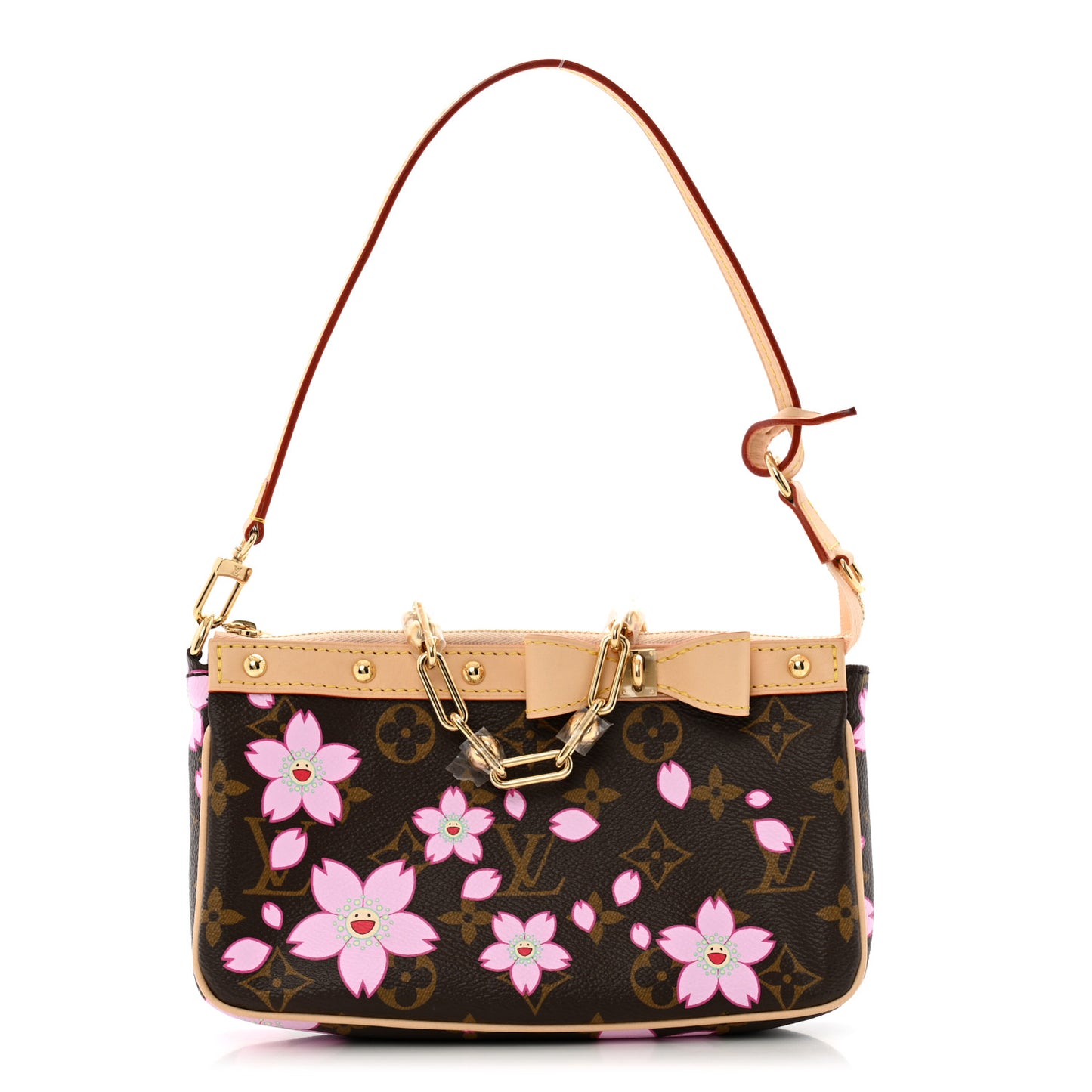 LV X TM Monogram Pochette Accessories Sakura Brown