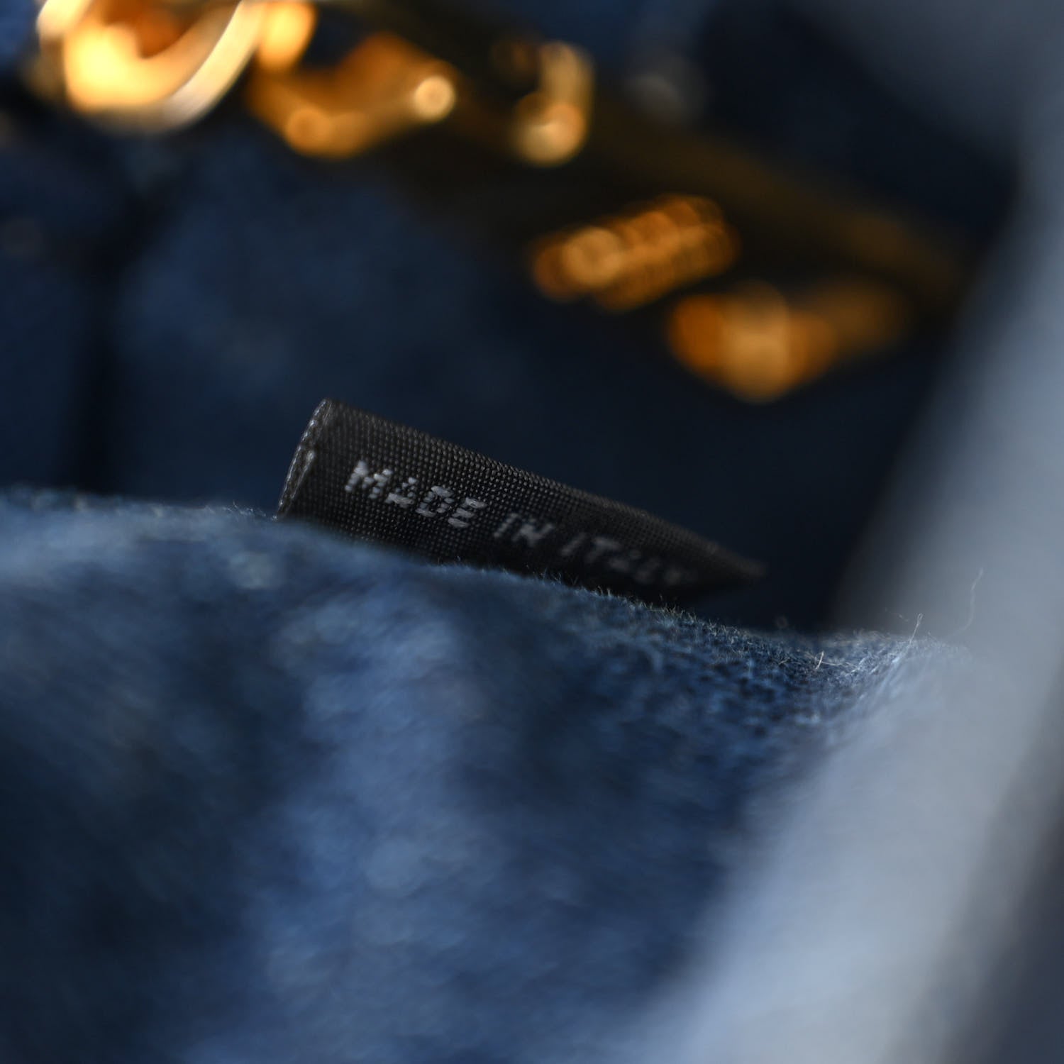 Prada Denim Logo Tote Bleu 7 of 10