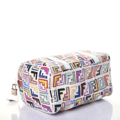 Fendi Zucca Spalmati Vitello FF Multicolor Forever Boston Multicolor White 4 of 9