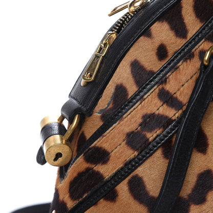 Saint Laurent Calf Hair Leopard Print Large Fauve Black 12 of 12