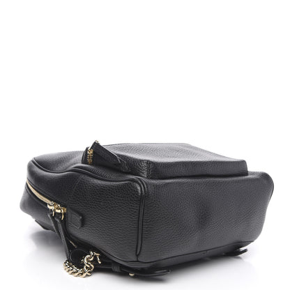 Gucci Pebbled Calfskin Soho Chain Backpack Black 3 of 9