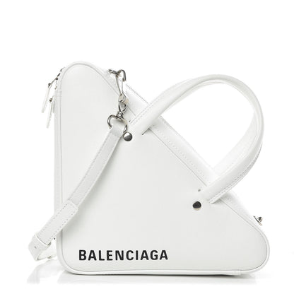 Balenciaga Calfskin XS Triangle Duffle White 1 of 8