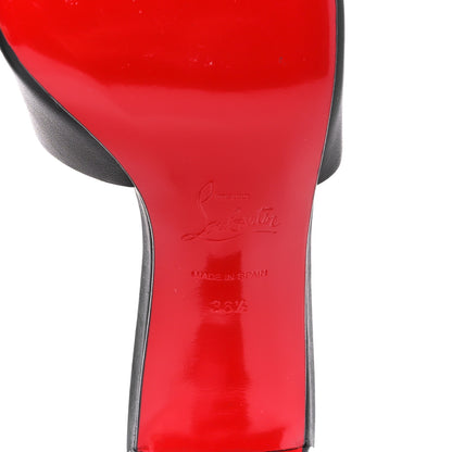 Christian Louboutin Calfskin Logo Embossed So CL 55 Mule 36.5 Black 6 of 8