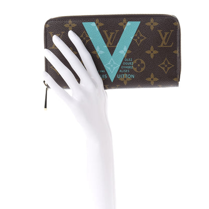 Louis Vuitton Monogram V Zippy Wallet Turquoise 2 of 8