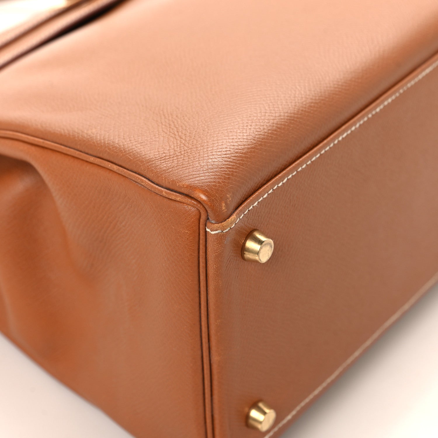Hermes Courchevel Kelly Retourne 35 Gold 9 of 20