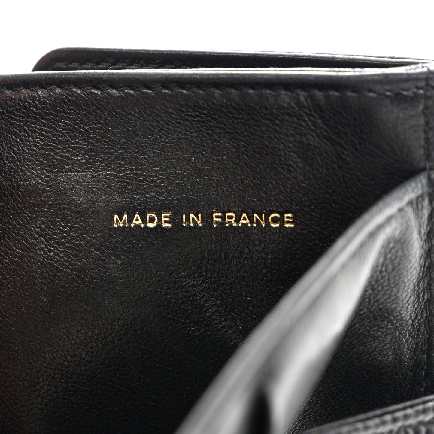 Caviar Timeless CC Compact French Wallet Black