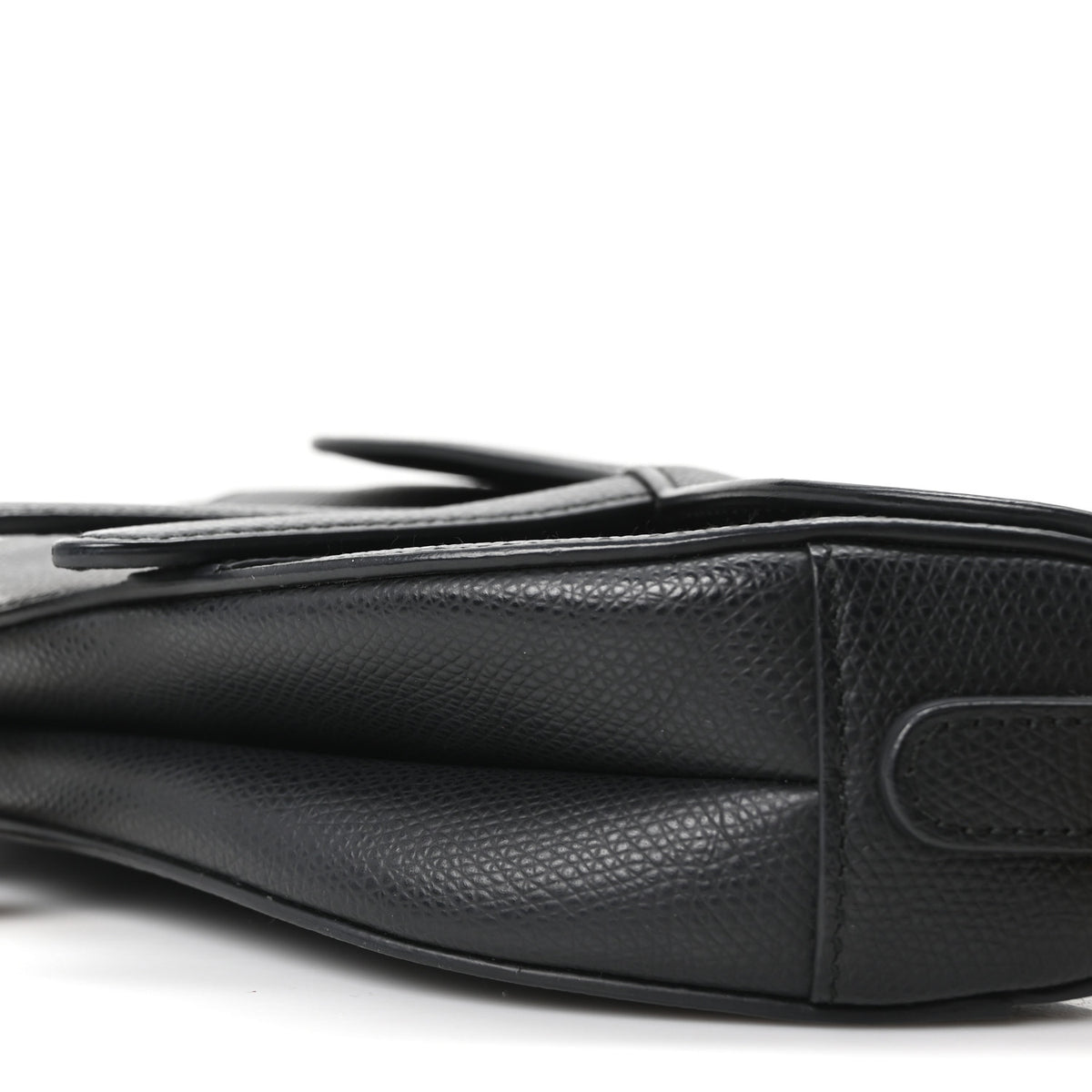 Christian Dior Grained Calfskin Mini Saddle Bag Black 10 of 11