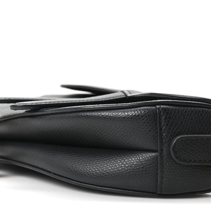 Christian Dior Grained Calfskin Mini Saddle Bag Black 10 of 11