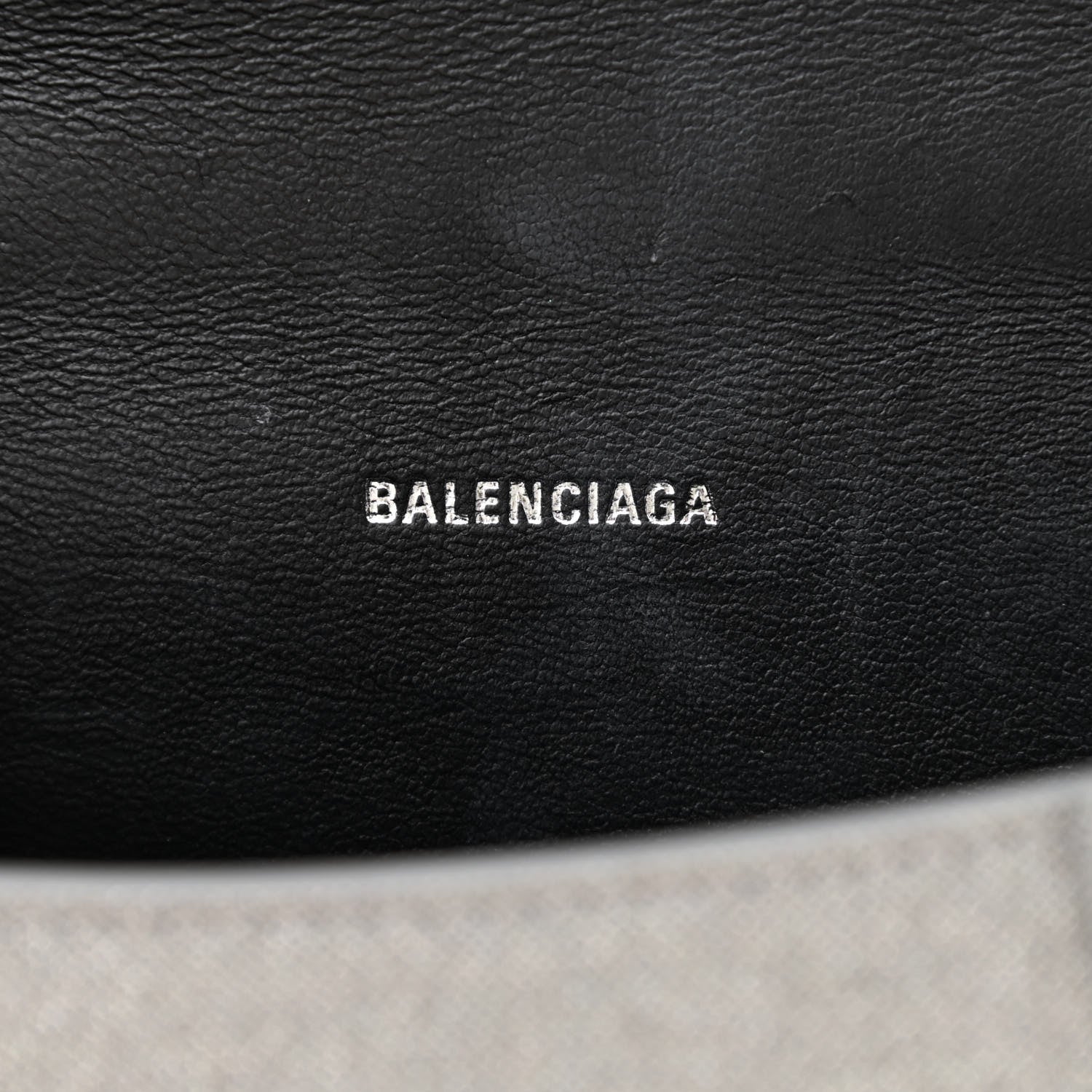 Balenciaga Glitter Fabric Hourglass Top Handle Bag XS Grey 6 of 10