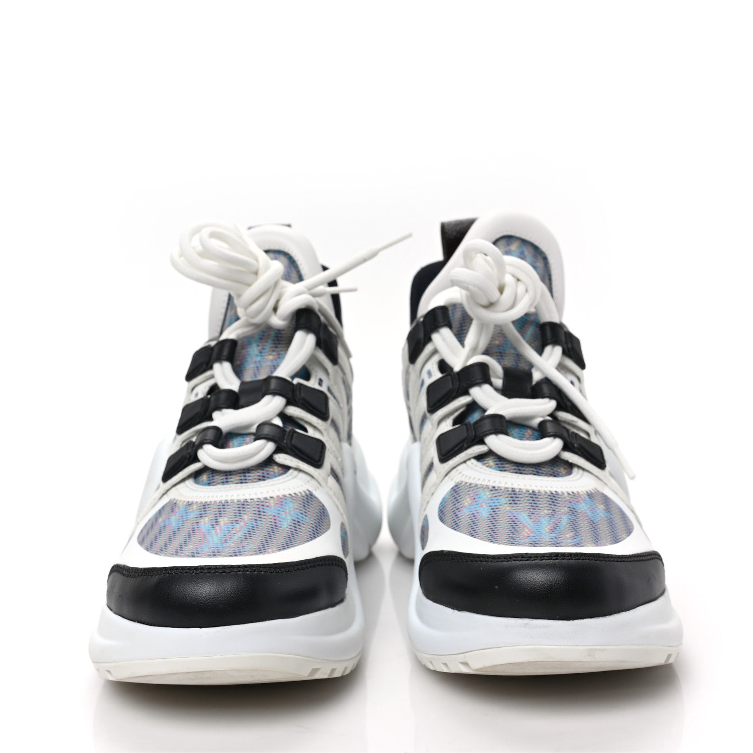 Louis Vuitton Calfskin Pop LV Archlight Sneakers 37 Blue 2 of 7