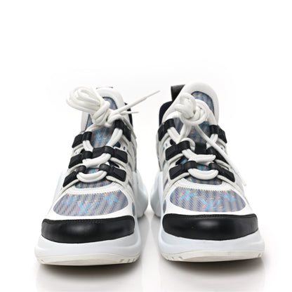 Louis Vuitton Calfskin Pop LV Archlight Sneakers 37 Blue 2 of 7
