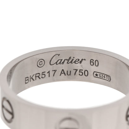 Cartier 18K White Gold 5.5mm LOVE Ring 60 9.25 3 of 4