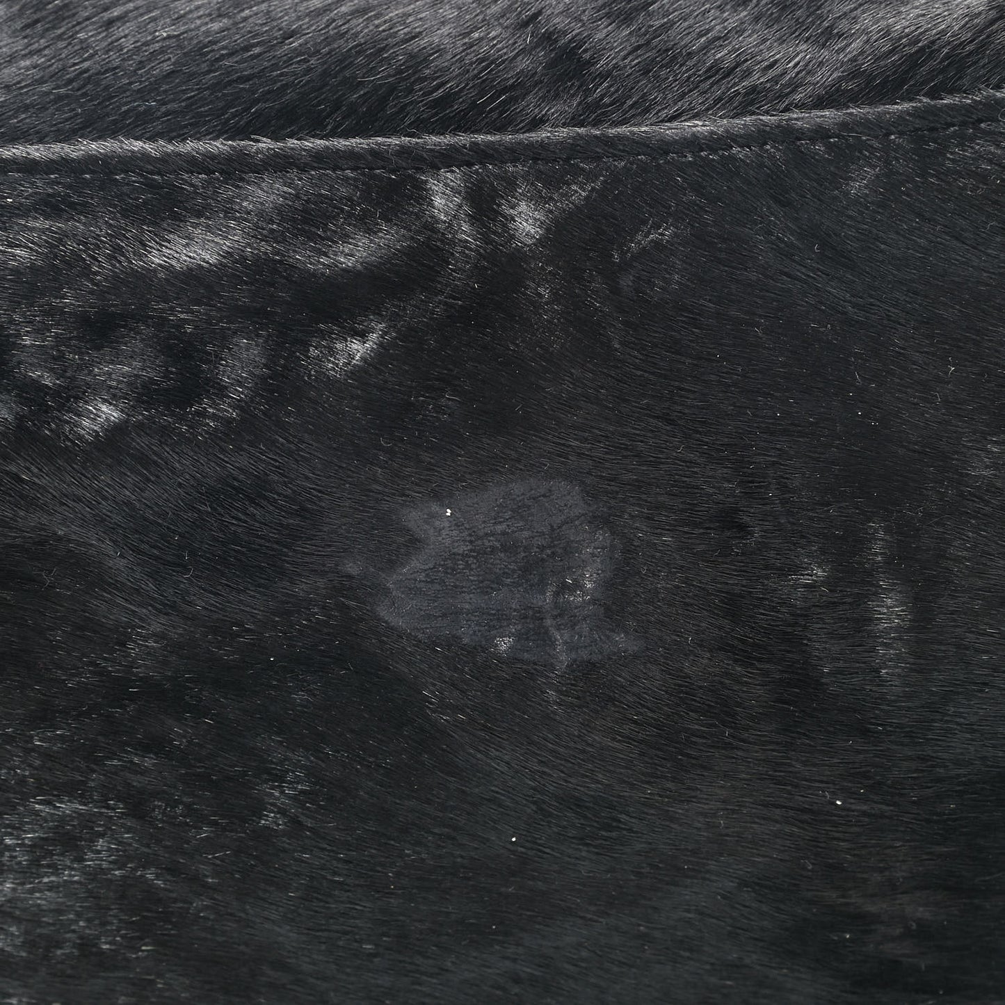 Calf Hair Small FF Tote Black