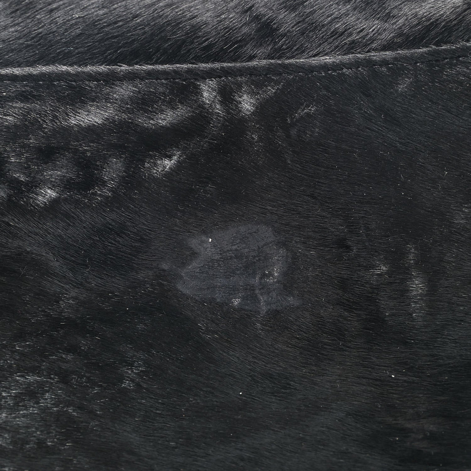 Fendi Calf Hair Small FF Tote Black 13 of 14