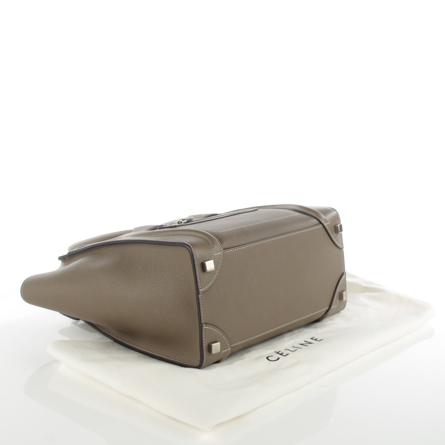 Drummed Calfskin Micro Luggage Souris