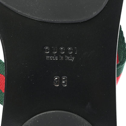 Gucci Nylon Guccissima Web Womens Thong Sandals 38 Green Red Black 6 of 7