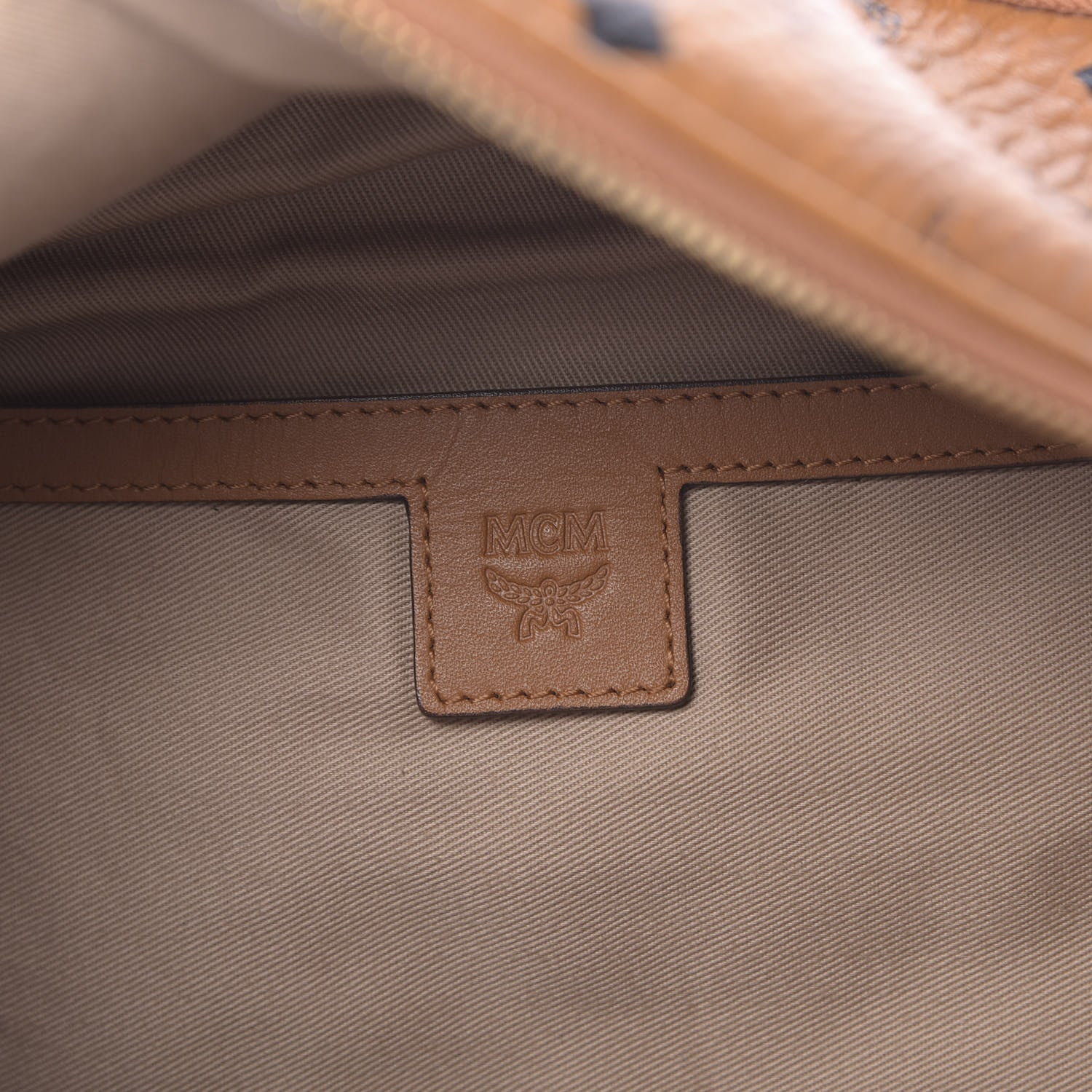 MCM Visetos Medium Belt Bag Cognac 6 of 9
