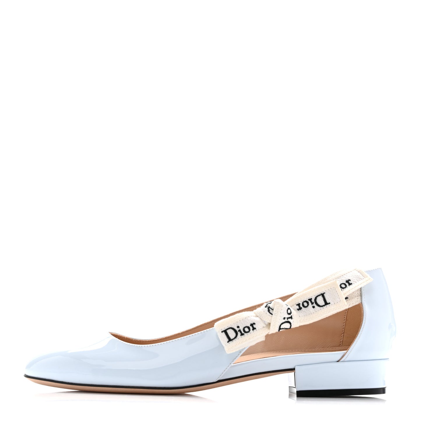 Patent Calfskin J'Adior 20mm Pumps 37.5 Ice Lagoon