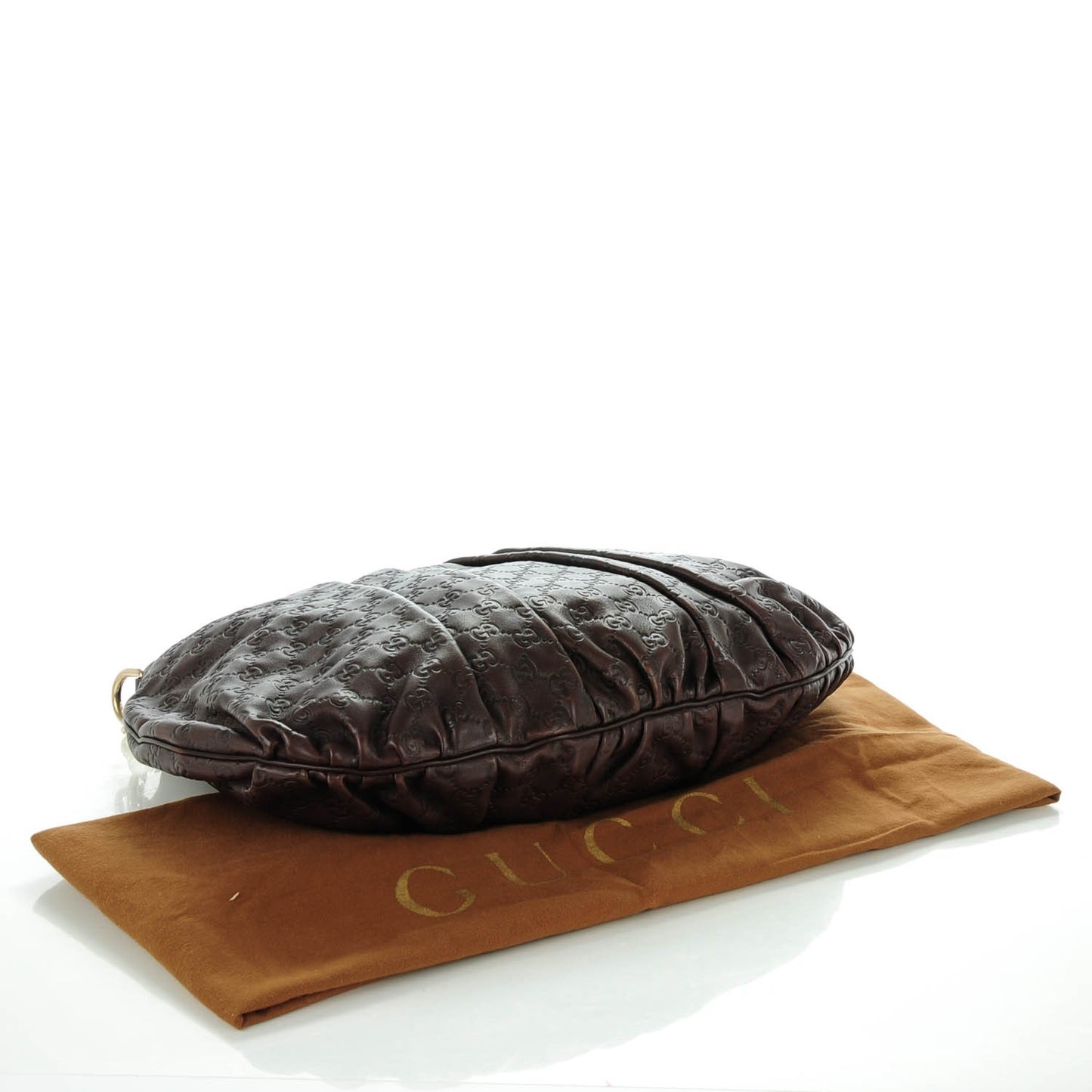 Guccissima Medium Hysteria Top Handle Bag Chocolate