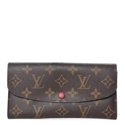 Louis Vuitton Monogram Emilie Wallet Red 1 of 11