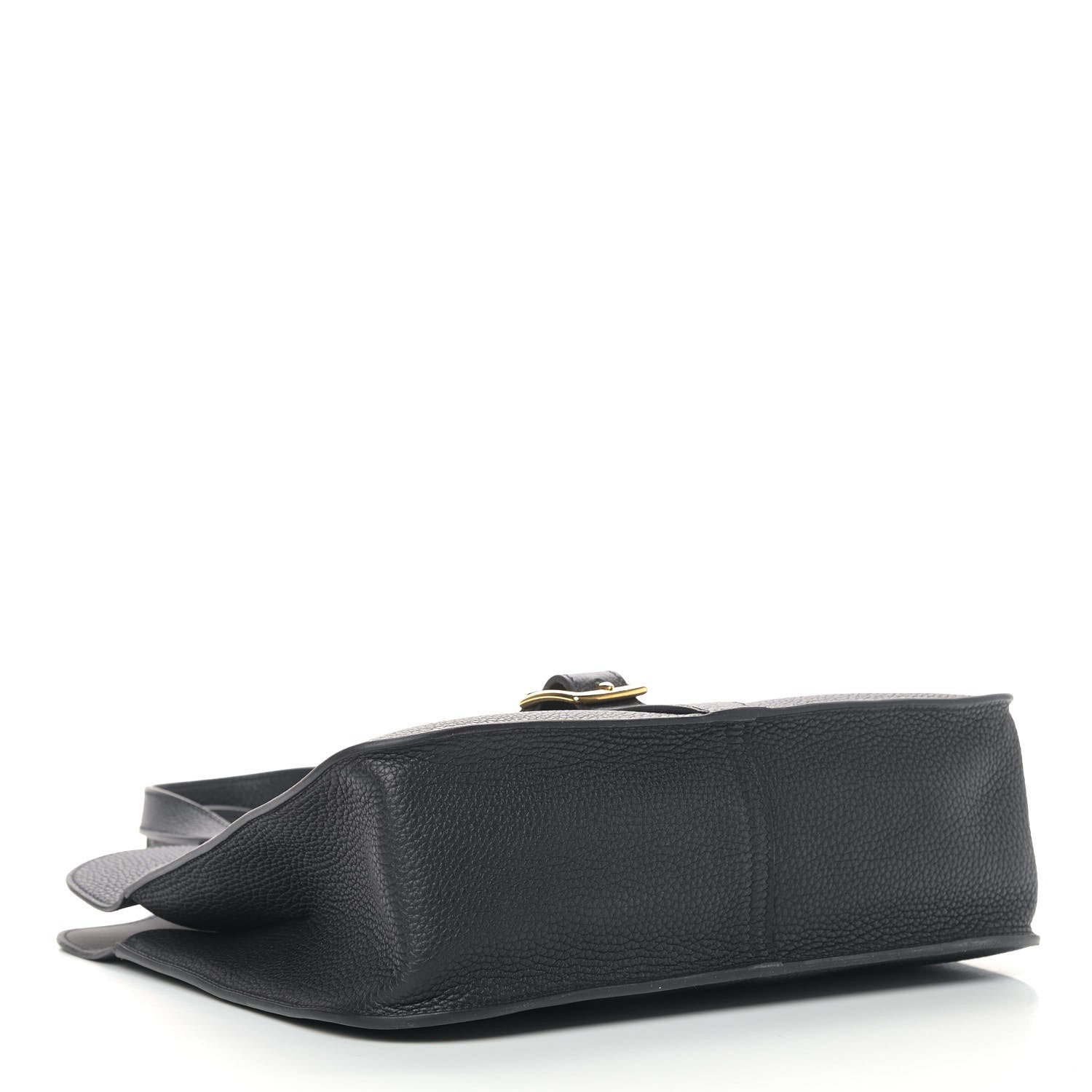 Hermes Taurillon Clemence Halzan 31 GM Black 4 of 9