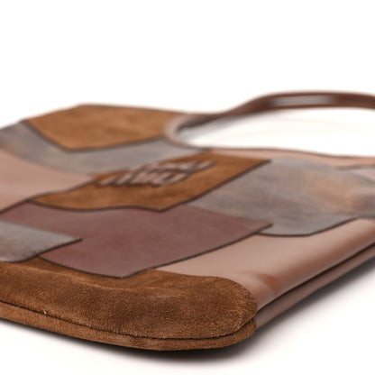 Miu Miu Nappa Patchwork Ivy Bag Cognac 9 of 9