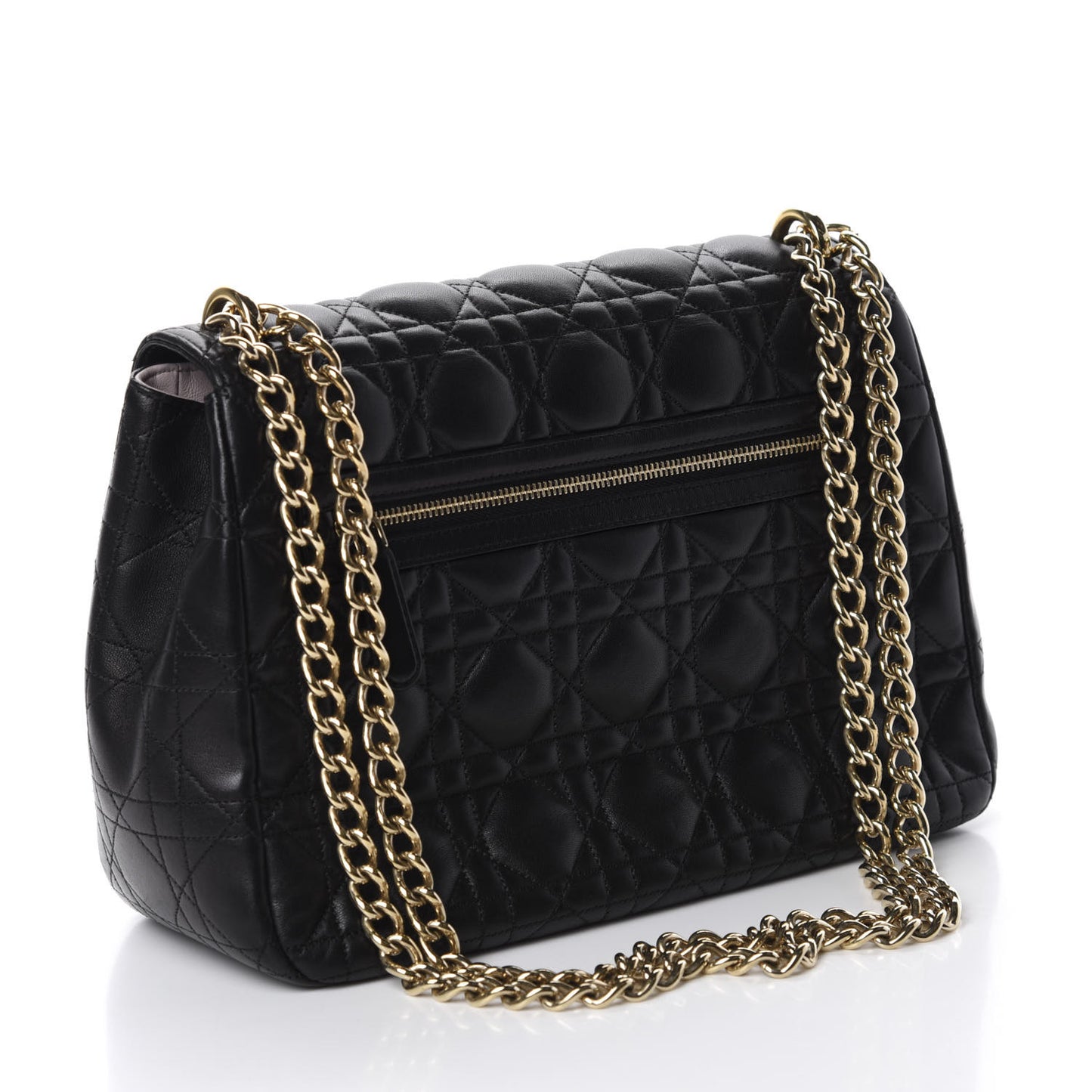 Lambskin Cannage Small Miss Dior Flap Black