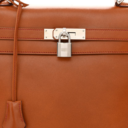 Hermes Tadelakt So Flash Kelly Retourne 35 Fauve Rubis 8 of 11