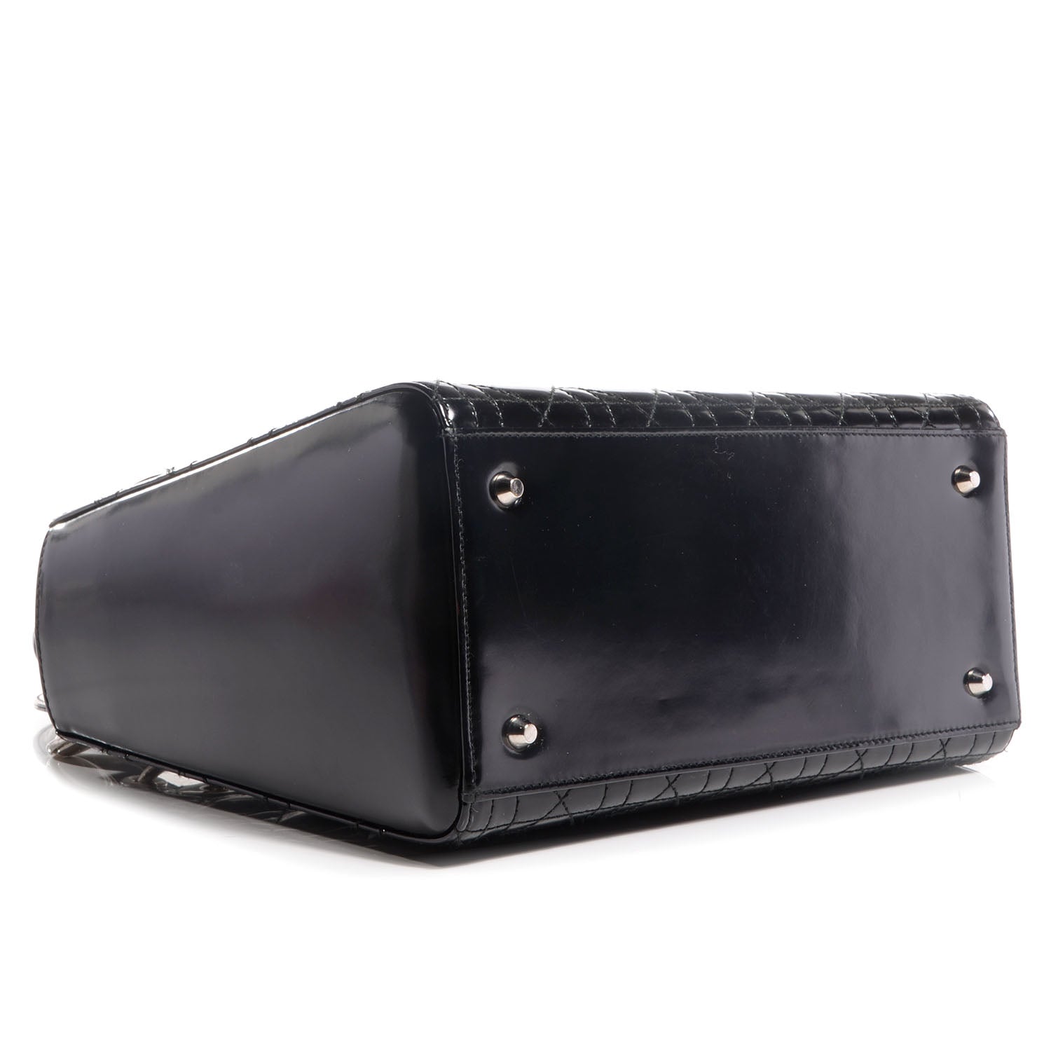 Christian Dior Patent Cannage Medium Lady Dior Black 4 of 7