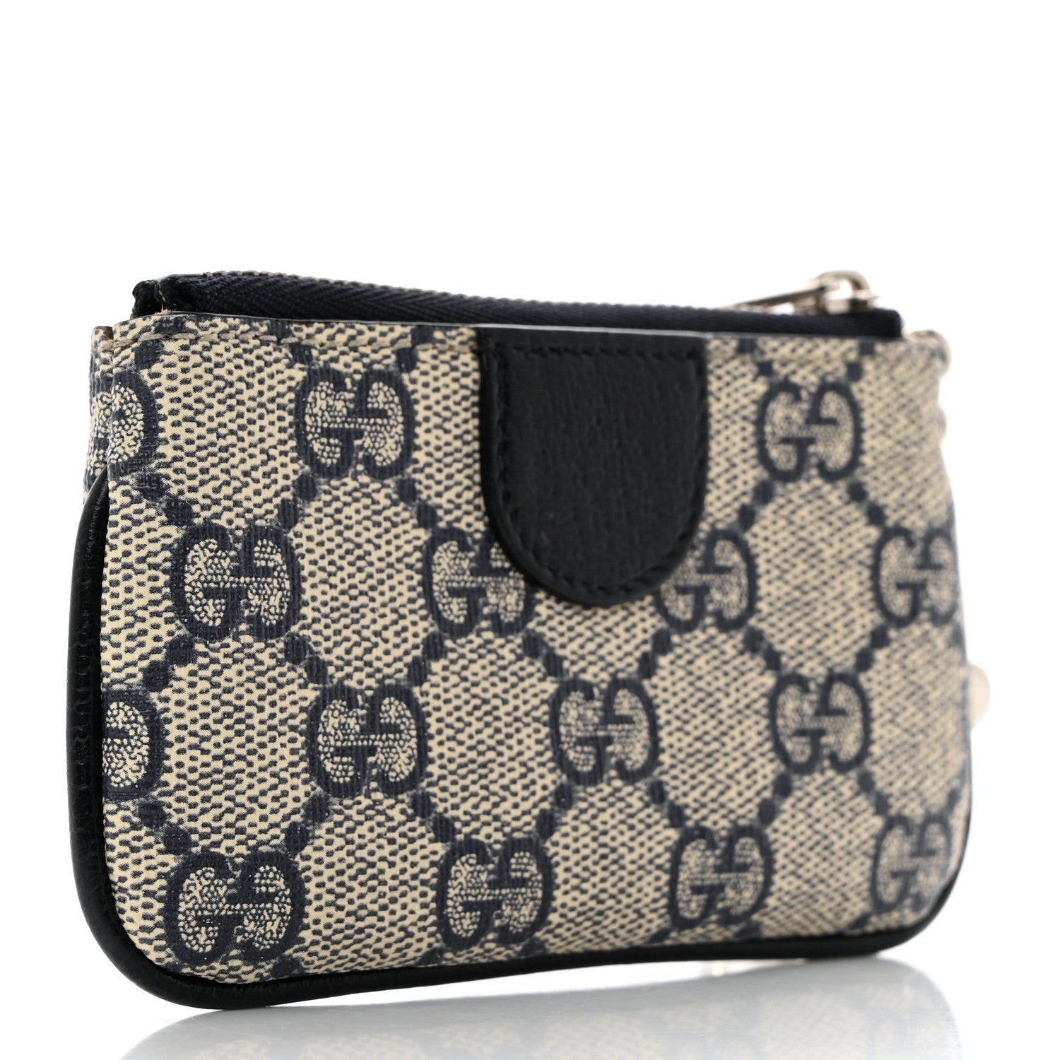 Gucci GG Supreme Monogram Web Ophidia Key Case Beige Blue 3 of 9