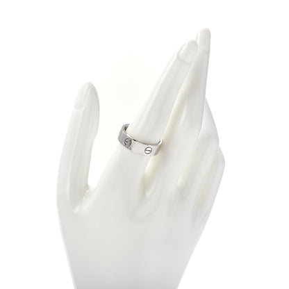 Cartier 18K White Gold 5.5mm LOVE Ring 59 8.75 2 of 4
