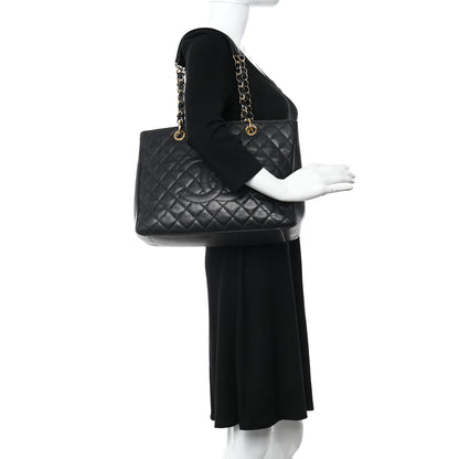 Chanel Caviar Quilted Grand Shopping Tote GST Black 2 of 13
