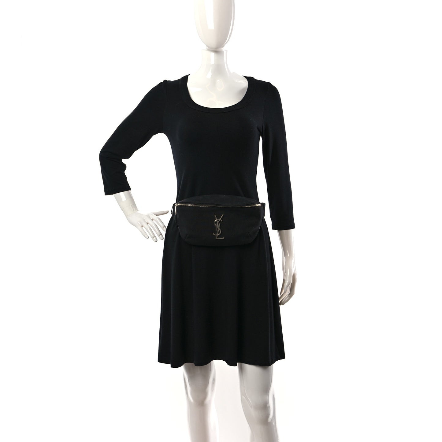 Canvas Monogram Belt Bag Black