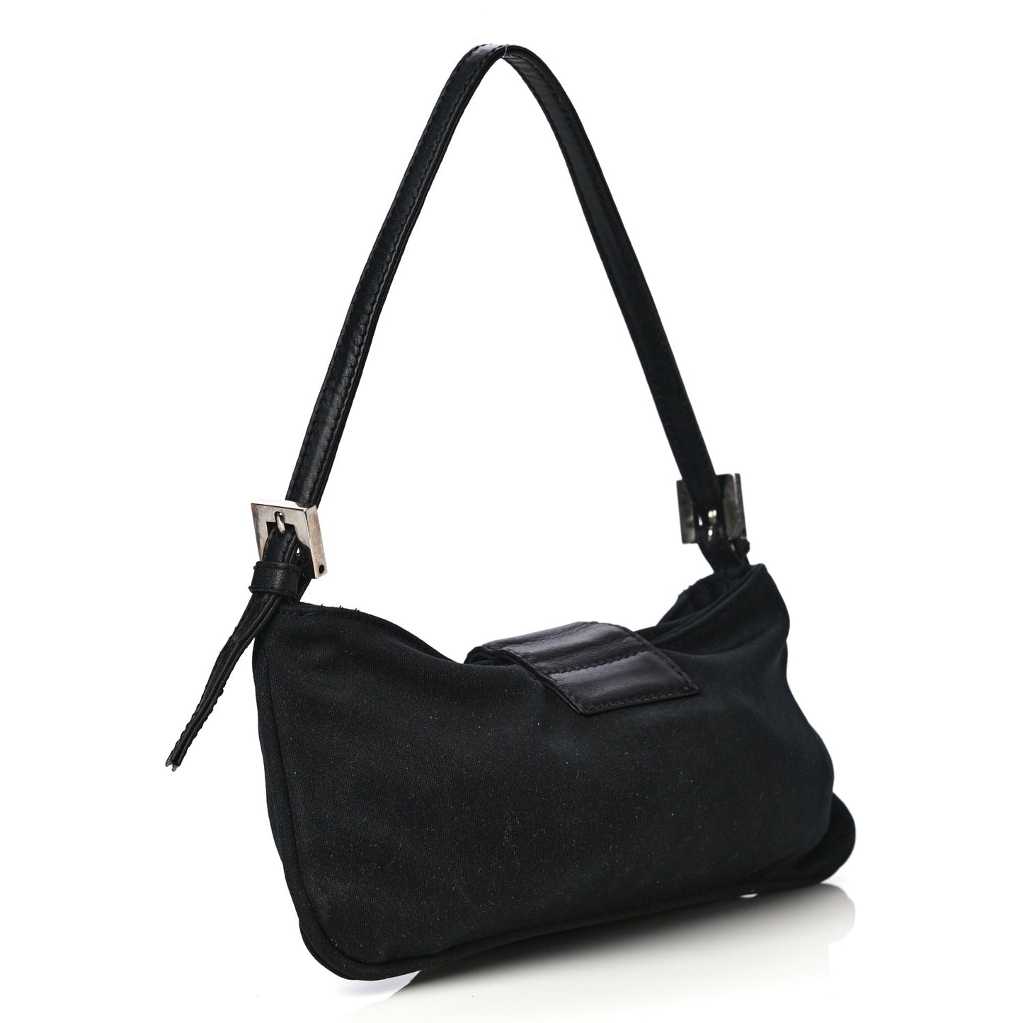 Nylon Baguette Bag Black