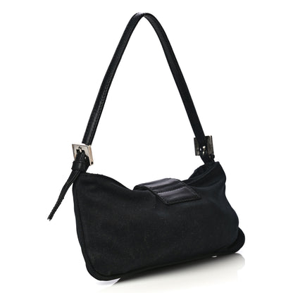 Fendi Nylon Baguette Bag Black 5 of 8