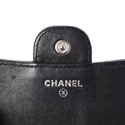 Chanel Lambskin Quilted Small Flap Wallet Black 6 of 9