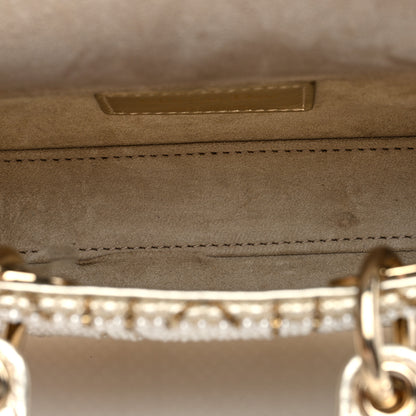 Christian Dior Lambskin Pearl Embroidered Micro Lady D-Joy Gold 5 of 10