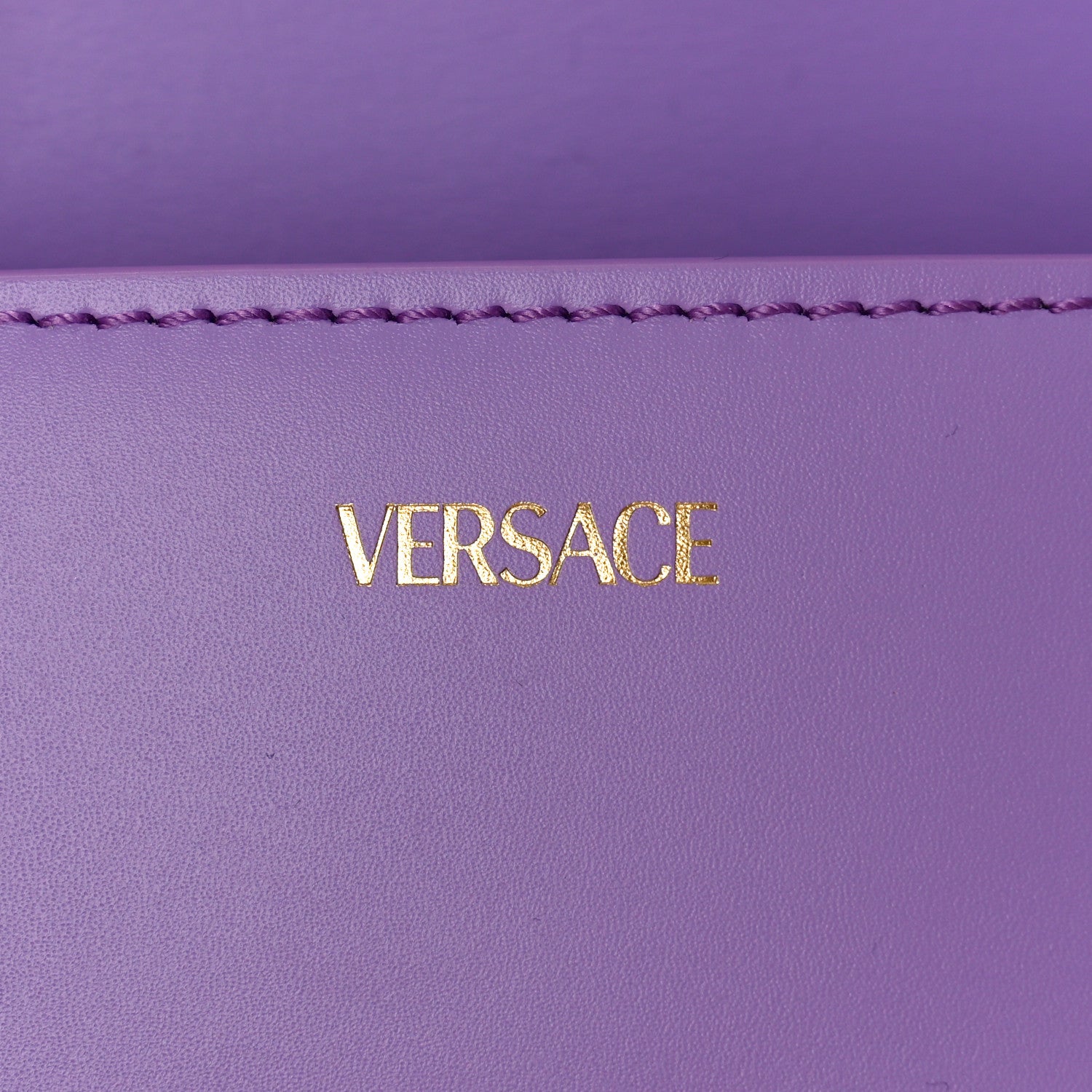 Versace Calfskin Small Greca Goddess Shoulder Bag Lilac 6 of 8